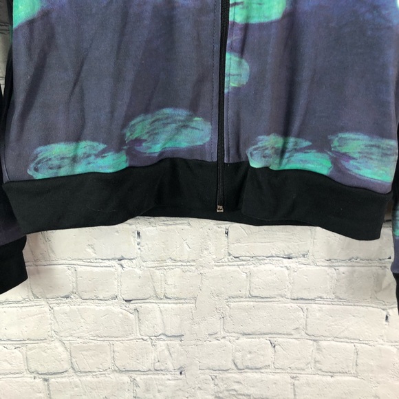 NWT Breeke Monet Waterlilies Zip Up Hoodie - Picture 4 of 7